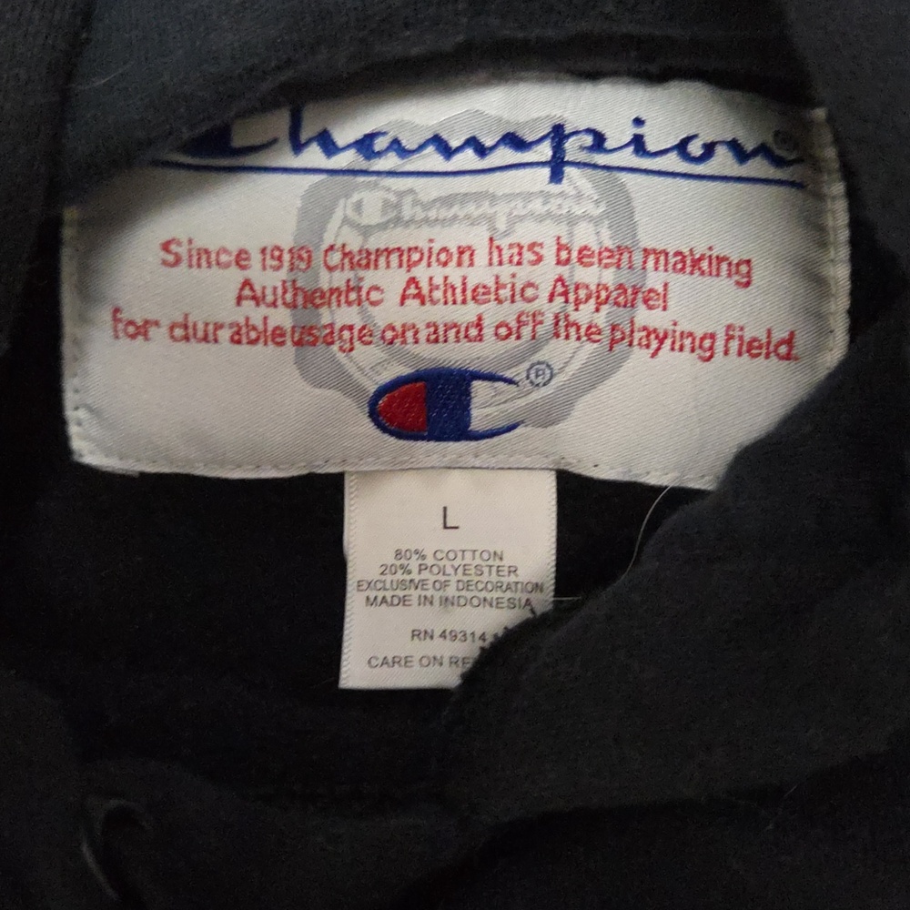 Champion Black Hoodie with Gold U.S. Army - Men's Hoodie Large - Picture 4 of 5
